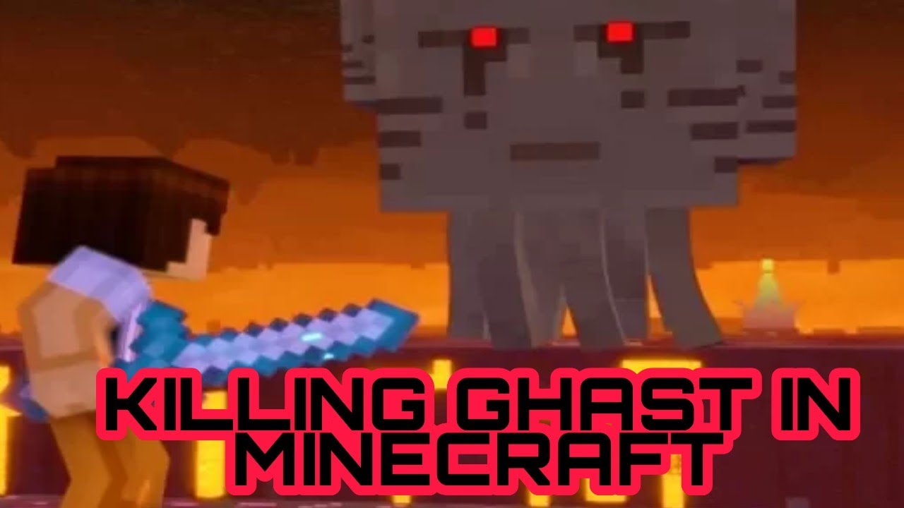 KILLING GHAST IN MINECRAFT - YouTube