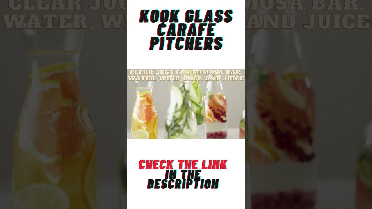 Kook Glass Carafe Pitchers 