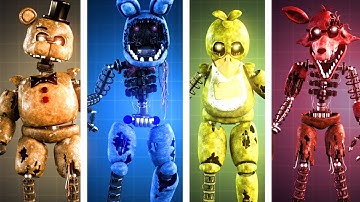 FNAF AR TJOC Animatronics Workshop Animations