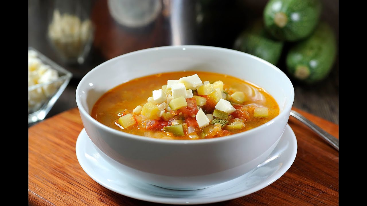 Sopa de calabacitas con elote - Receta fácil y económica - YouTube