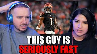 NEW NFL FANS FROM THE UK React to Ja'marr Chase Highlights
