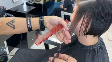 Dang Hieu. Hướng dẫn Cắt tóc ngắn BoB Không Liên Kết (Part1) (BoB Disconnect Cut)