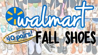 **HUGE** WALMART FALL SHOE HAUL! // 40 Pairs of Fall Shoes & How to Wear Them // Fall Outfit Ideas