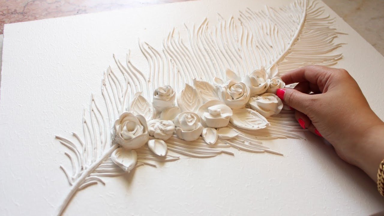 Mesmerizing Texture Painting Art | Easy 3D Flower & Features Painting for Beginners
