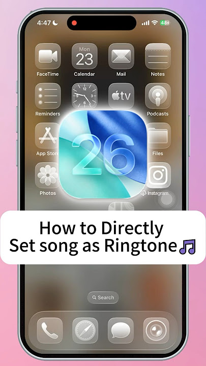 🎵iOS 26: How to Set Songs as Ringtone?(Custom Ringtone) #fyp