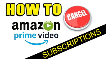 How do I cancel a subscription on prime video?