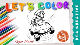 Color with me ( KEA CREATIVE )💕 Super Mario! Coloring pages for Children. Enjoy!