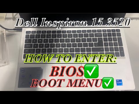 Dell Inspiron 15 3520- How To Enter Bios UEFI & Boot Menu Options