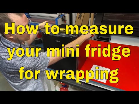 How to measure your mini fridge for wrapping