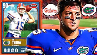 90 TIM TEBOW GAMEPLAY IT S TEBOWMANIA TIME IN COLLEGE FOOTBALL 25 ULTIMATE TEAM