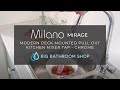 Milano Mirage - Modern Deck Mounted Pull Out Kitchen Mixer Tap | Big Bathroom Shop