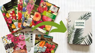 DIY Garden Journal: Reuse Seed Packaging & Plant Labels and keep track of your plants!