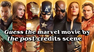 GUESS THE MARVEL MOVIE BY THE POST-CREDITS SCENE