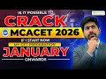 MAH MCACET 2026: Is It Possible to Crack the Exam If I Start Preparation from January? #mcacet2026