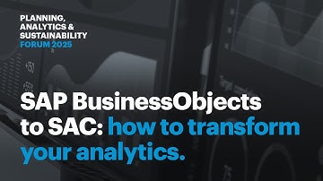 Moving from SAP BusinessObjects to SAC – how to transform your analytics