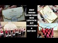 Just Herbs Ayurvedic Mini Lipsticks Review &amp; Swatches | 16 Shades | Just Herbs Lipstick sampler kit.