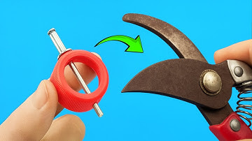 Geweldige methode om snoeischaren in 5 minuten vlijmscherp te slijpen!