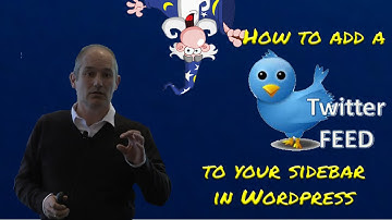 How to add a twitter feed to your sidebar in Wordpress