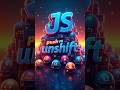 push() vs unshift() in JavaScript 😱 | Learn in 20 Secs! #javascript #coding #shorts
