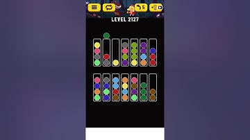 Ball Sort Puzzle - level 2127 ( 14 tubes) Easy. This is the second try.