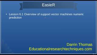 Overview Support Vector Machines Regression