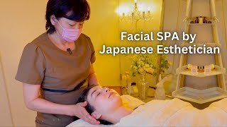 ASMR I got Facial SPA by Japanese esthetician in Tokyo, Japan (soft spoken)