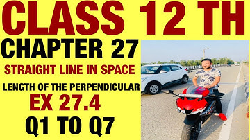 RD SHARMA EX 27.4 Q1 TO Q7 SOLUTION OF STRAIGHT LINE IN SPACE CHAPTER 27 FOR CLASS12(PART1)