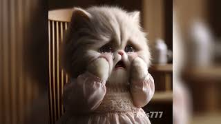 Dream of a Fat Sad Kitten: Becomes a Model Star #cat #ai #cute #catstory