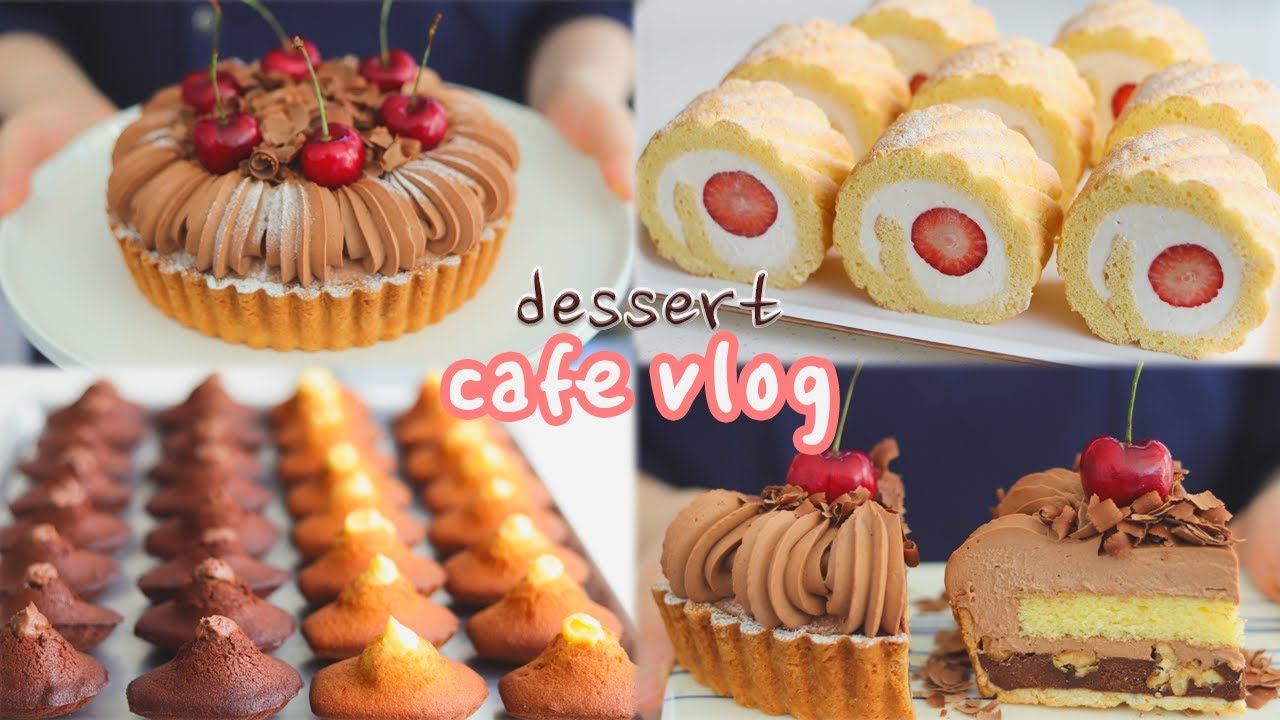 [ENG] 달달하고❛ ڡ ❛ 힐링되는 영상🍫🍒|CAFE VLOG|내복곰