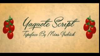 Free Download Yaquote Script Font In Fontsttf