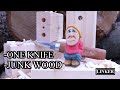 Carving Junk Wood with Just a Knife - Mora 120