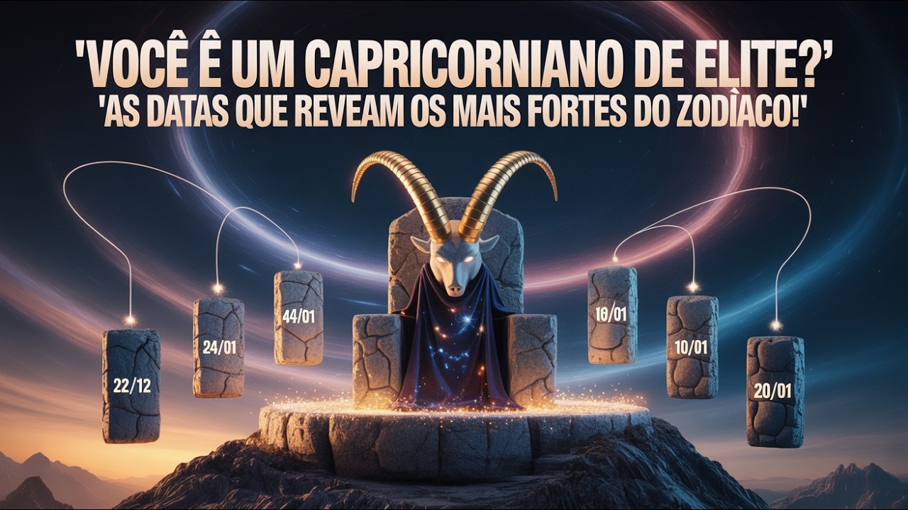 Capricórnio de ELITE: Descubra as Datas dos Mais Poderosos do Zodíaco!