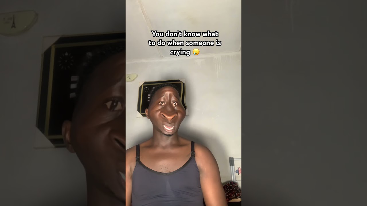 You don’t know what to do when someone is crying 😢 #trending #funny #comedy #trending #memes #duet