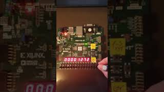 ECE4304_ cascaded up/down BCD counter using 8 units of 7displays to show the results