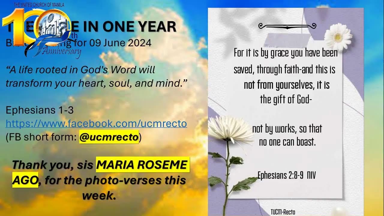 THE UNITED CHURCH OF MANILA (TUCM), 09 June 2024