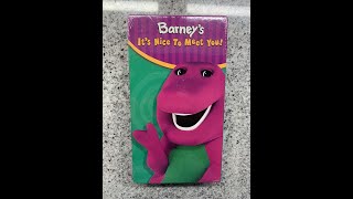 Barney's It's Nice To Meet You (Full 2003 HIT Entertainment VHS)