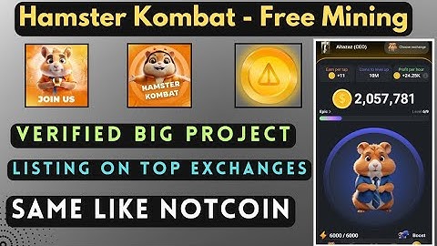 Hamster Kombat New Telegram Mining Project 2024 [Same Notcoin 🪙⛏️