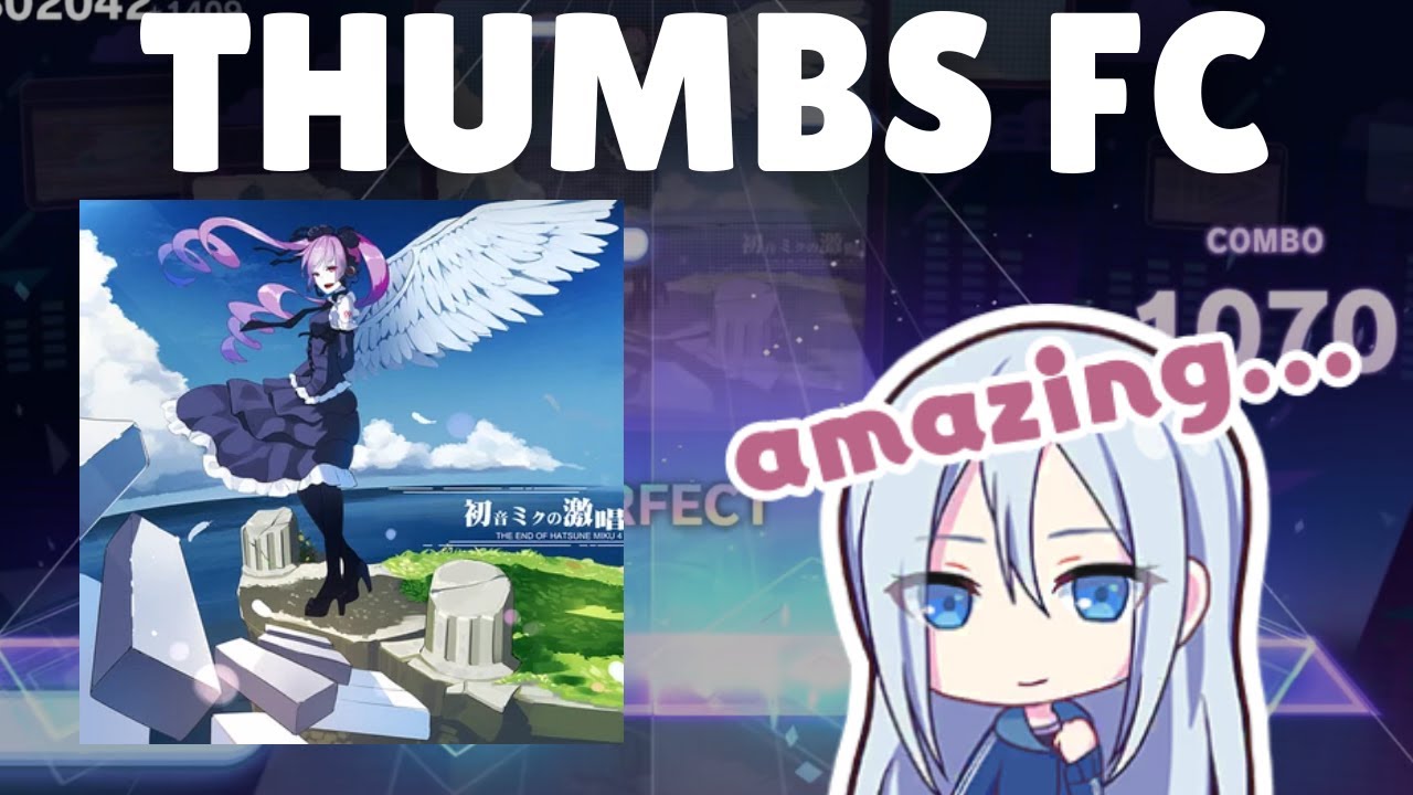 the intense voice of hatsune miku (expert) FC on THUMBS??? - YouTube