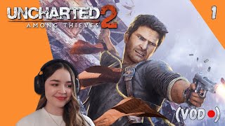 Nate is back! | Playing Uncharted 2 for the first time! | Pt 1 | Blind Playthrough | VOD