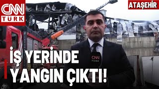 Ataşehirde 4 Katlı İş Yerinde Yangın Cnn Türk Olay Yerinden Aktardı