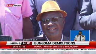 Former Bungoma governor Wycliffe Wangamati's family building brought down