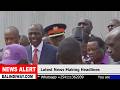 Pres Ruto and other leaders arrives in Vihiga for labour day celebrations after Sifuna Mega Rally!