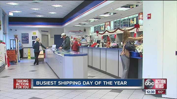 People rush to post offices to ship holiday cards and gifts