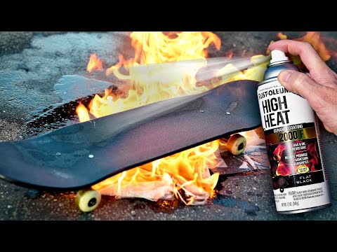 CAN WE BUILD A FIREPROOF SKATEBOARD - CAN WE BUILD A FIREPROOF SKATEBOARD
