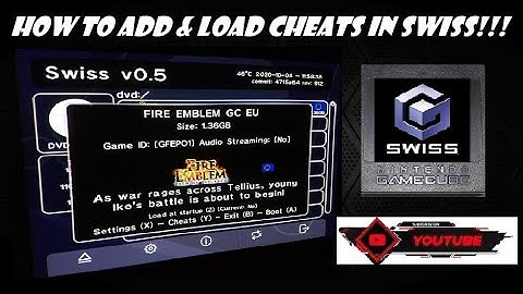 How to Add & Load Game Cheats in Swiss!!!