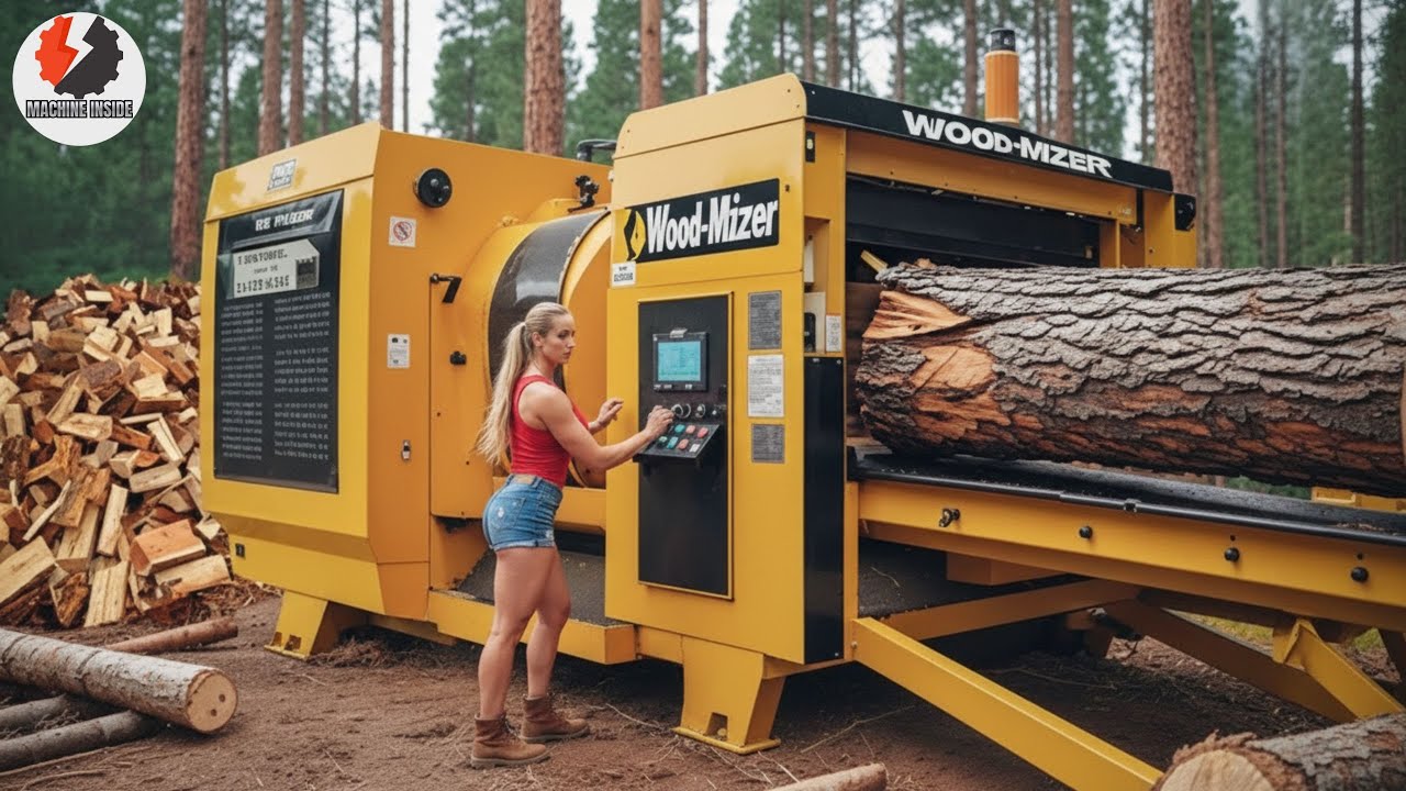 25 Insane Firewood Processors in Action | Dangerous Homemade Wood Cutting Machines#18