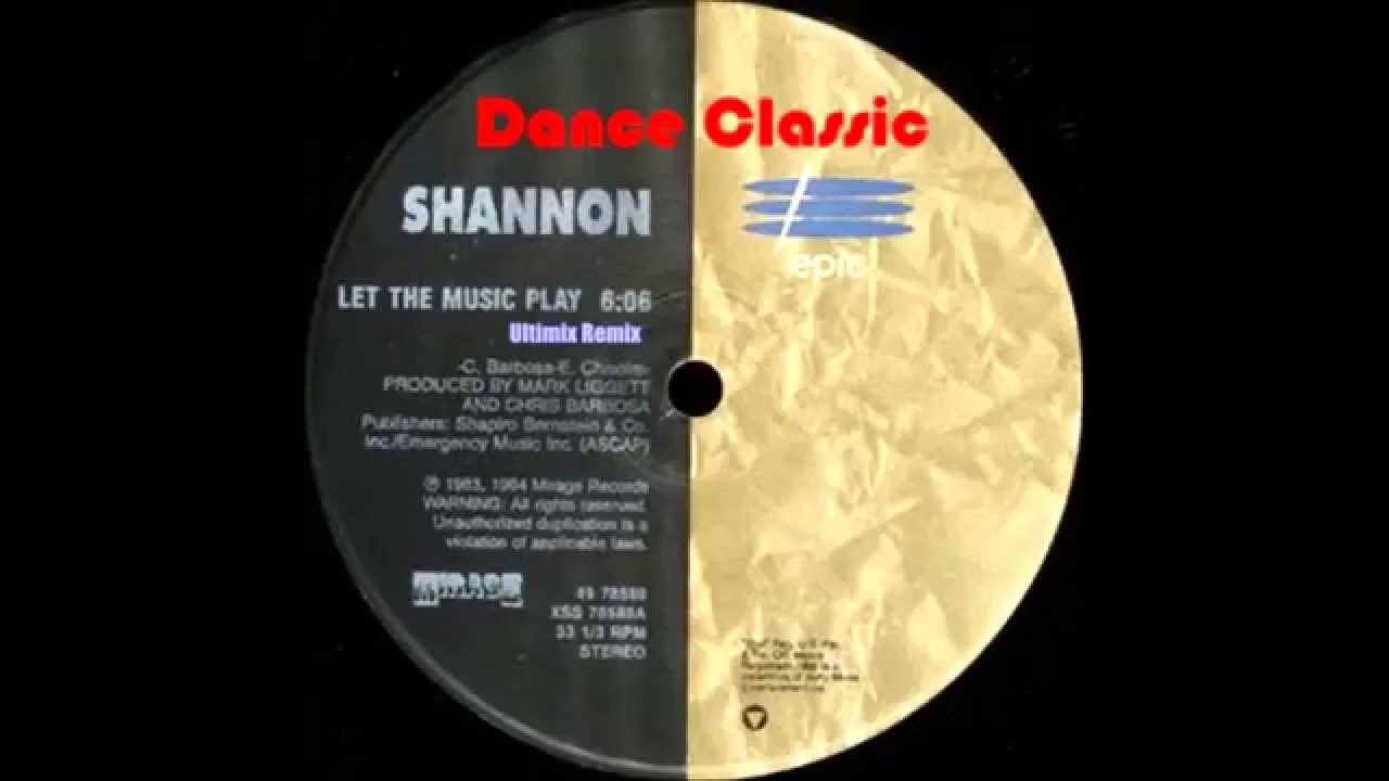 Shannon - Let The Music Play (Ultimix Remix) club mixer