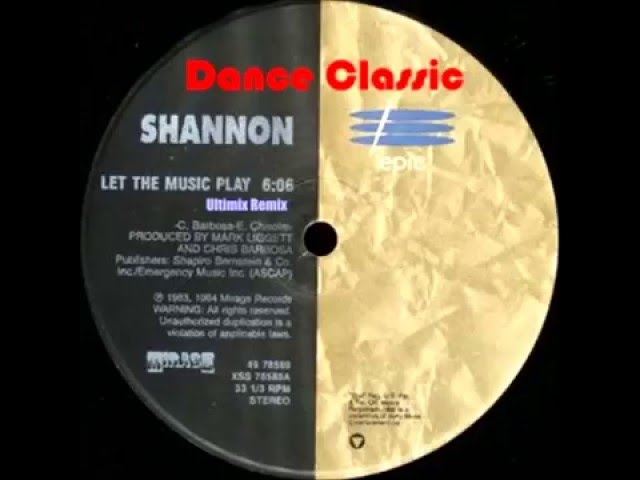 Shannon - Let The Music Play (Ultimix Re