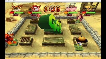 Crash Bash (PSX) - (Part 27) - (Warp Room 2) - (3/3) - (Desert Fox Platinum Relic)