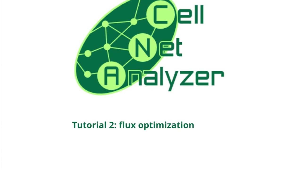 CNA Tutorial 2: flux optimization